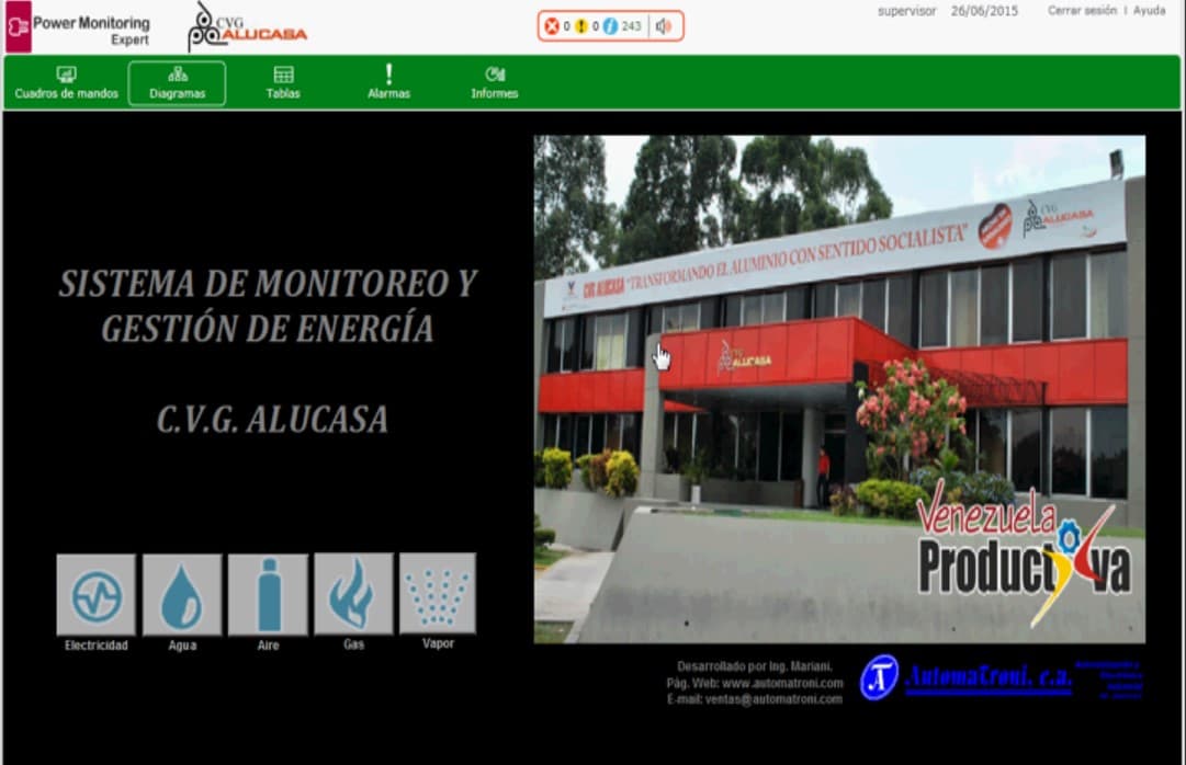 Sistema de monitoreo y gestión de Energía Eléctrica con Power Monitoring Expert PME v7.2